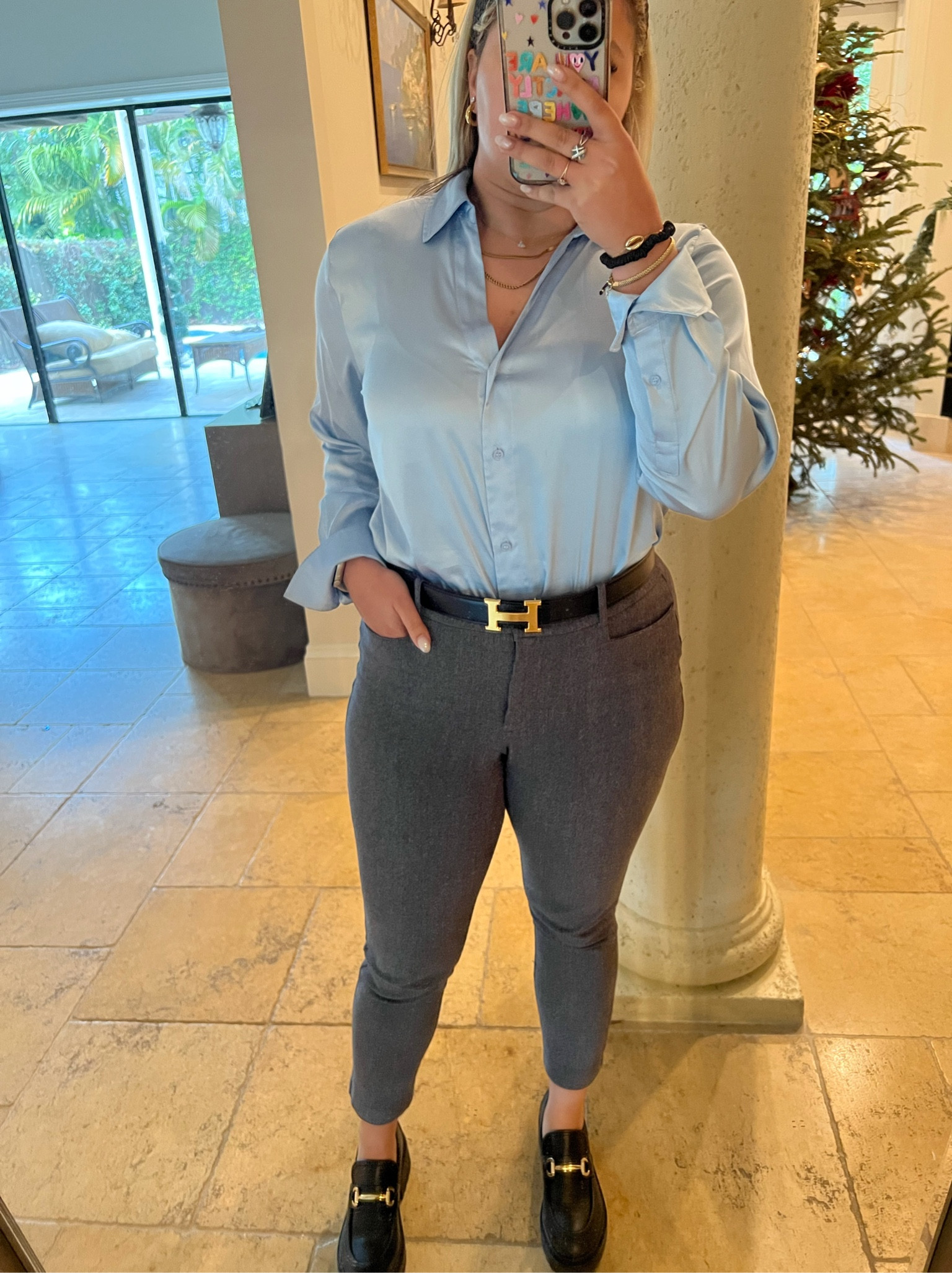 Casual Work Outfit Perfect For The Office Girlies✨ #Workwear #OfficeWear #WorkOutfit #H&M #Loft #SteveMadden #Hermes 

#LTKworkwear #LTKshoecrush #LTKunder50