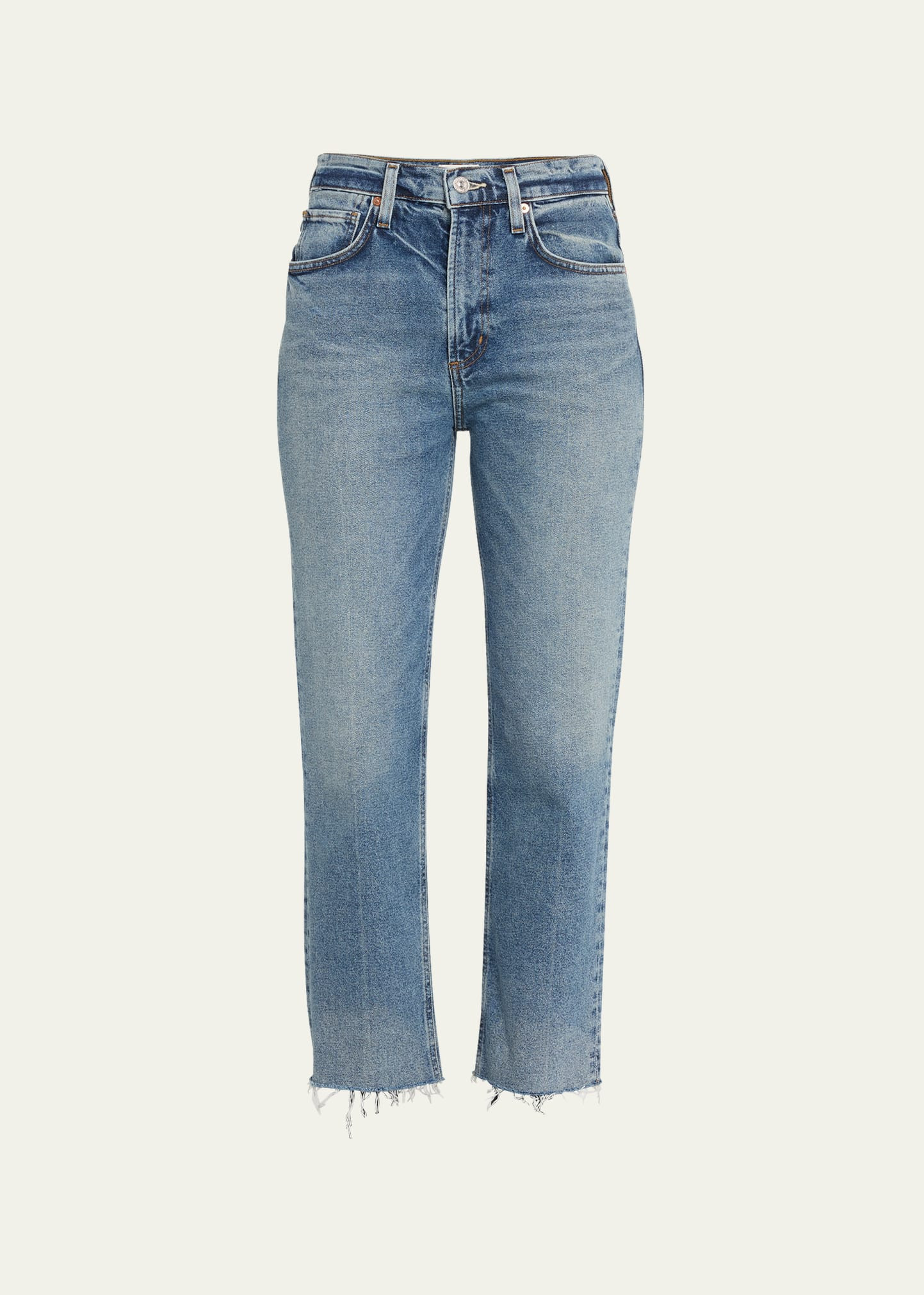 Citizens of Humanity Daphne Straight Crop Raw Hem Jeans | Bergdorf Goodman