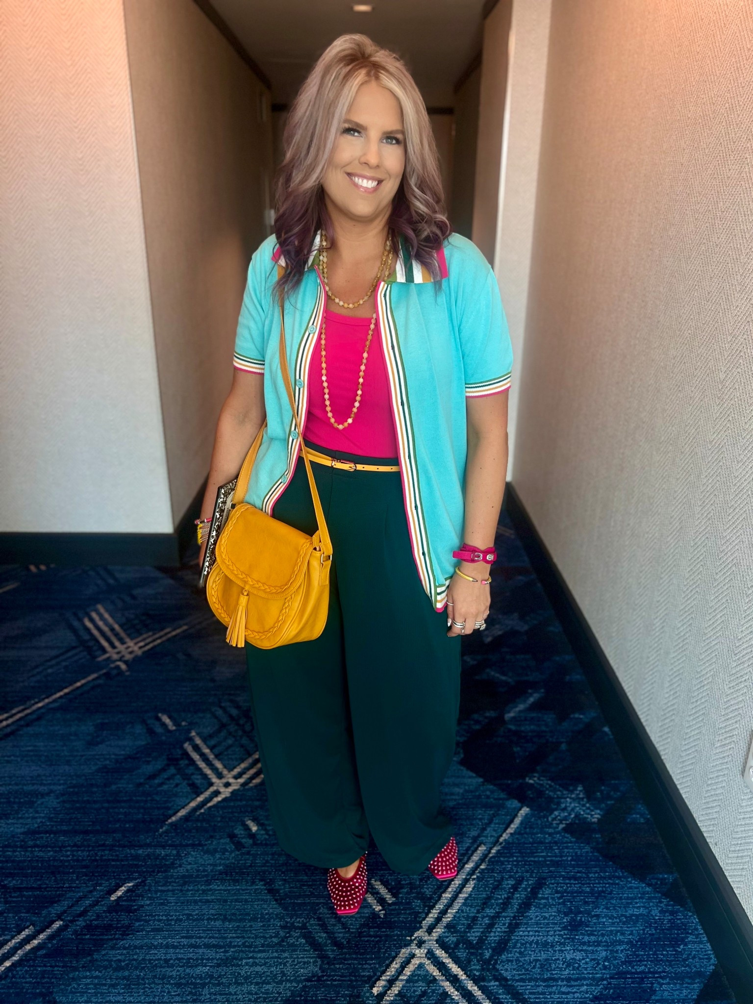 What I wore for the first day at LTK Con conference 🩷

Wearing a men’s medium in my top, an XL in my pants, and a large in my tank top. 

colorful outfit inspo, bold fashion vibes, playful style, bright outfit ideas, colorful chic look, statement outfit, fun fashion style, vibrant outfit inspo, fashion blogger style, trendy colorful outfit, rainbow vibes outfit, bold and bright fashion, colorful wardrobe essentials, fun fashion trends, eye-catching style, colorful LTK outfit, chic and colorful vibes, fashion week inspired look, pop of color style, LTK Con outfit inspo, Jen the Realfluencer 

#LTKCon #LTKStyleTip #LTKFindsUnder50