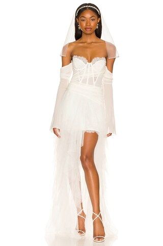 For Love & Lemons x REVOLVE Eve Gown in White from Revolve.com | Revolve Clothing (Global)