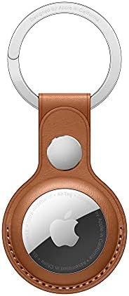 New Apple AirTag Leather Key Ring - Saddle Brown | Amazon (US)