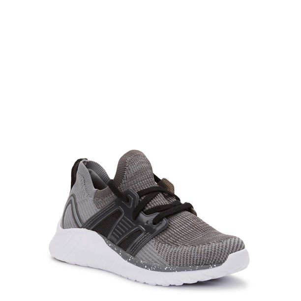 Athletic Works Little & Big Boys Knit Cage Athletic Sneakers, Sizes 13-6 | Walmart (US)