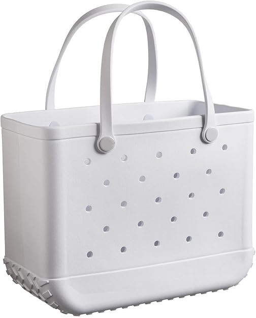 Beach Bag Rubber Tote Bag - Waterproof and Sandproof Tote Bags Outdoor Portable Handbag for Sport... | Amazon (US)