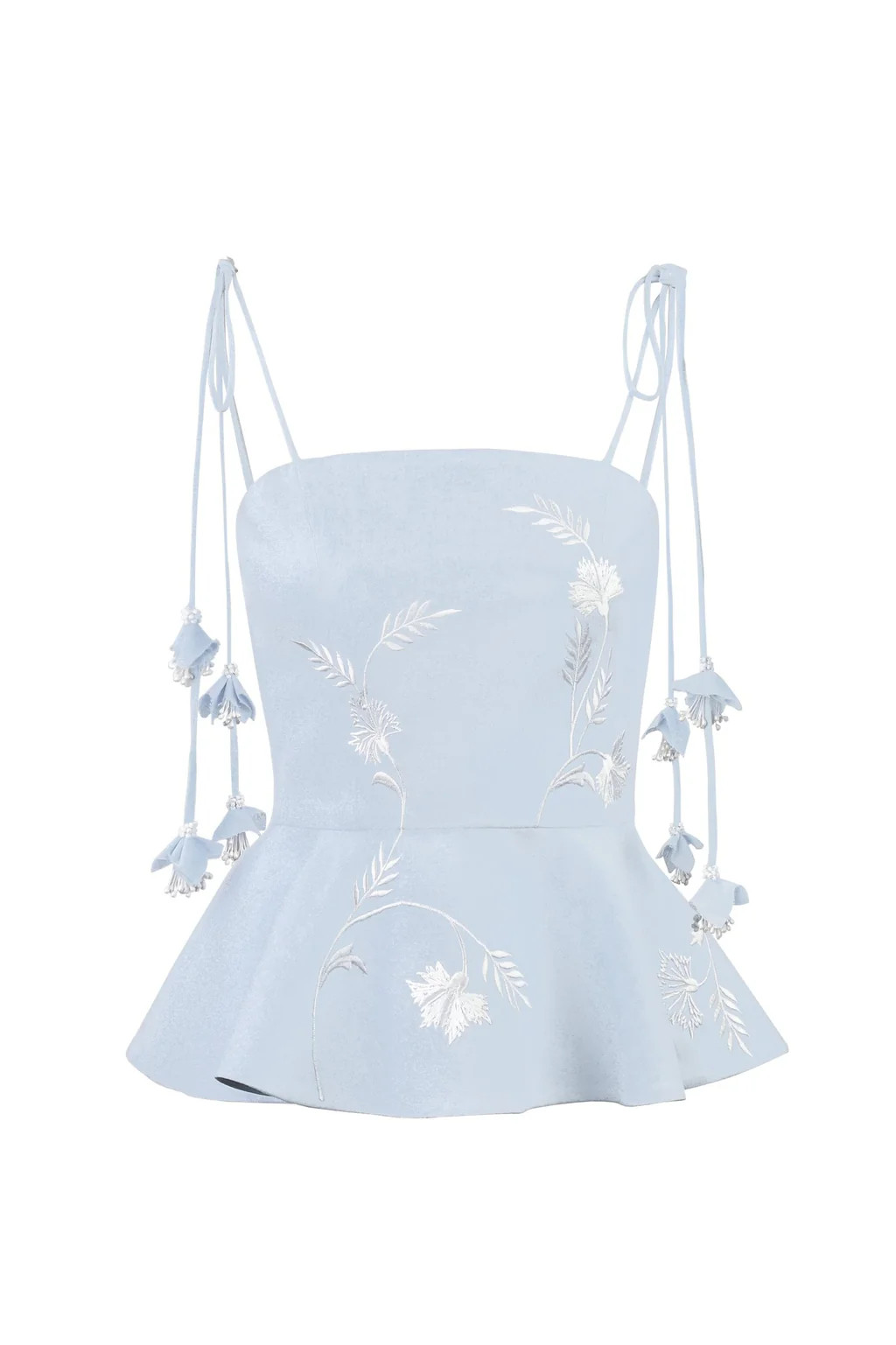 OTM Exclusive: Lily Top in Baby Blue & Ivory | Over The Moon
