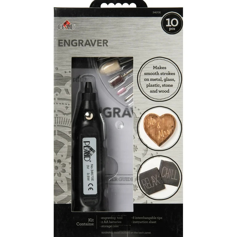 Plaid Crafting Tools, Engraver Tool Set, 10 Piece - Walmart.com | Walmart (US)