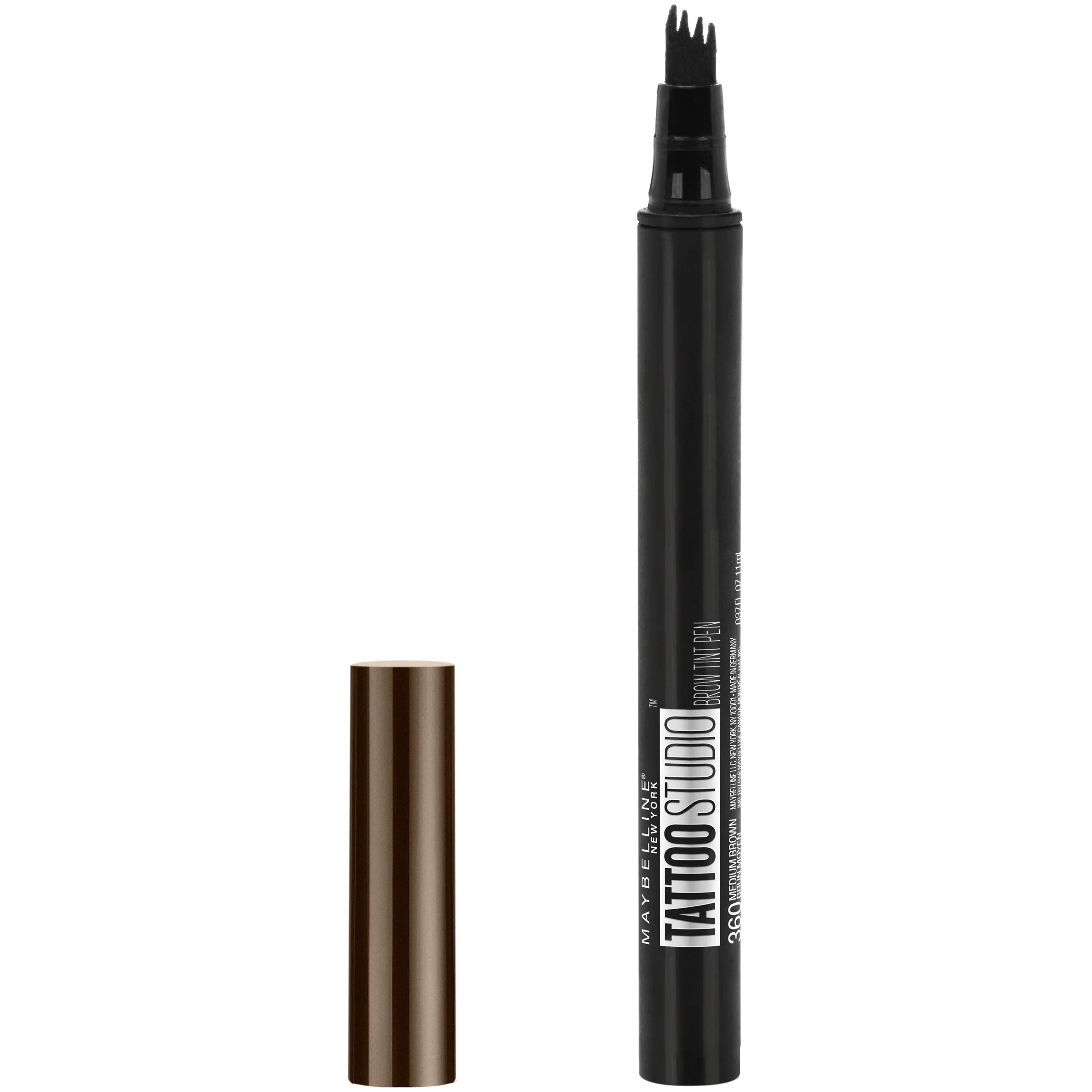 Maybelline TattooStudio Brow Tint Pen Makeup, Deep Brown, 0.037 fl oz - Walmart.com | Walmart (US)