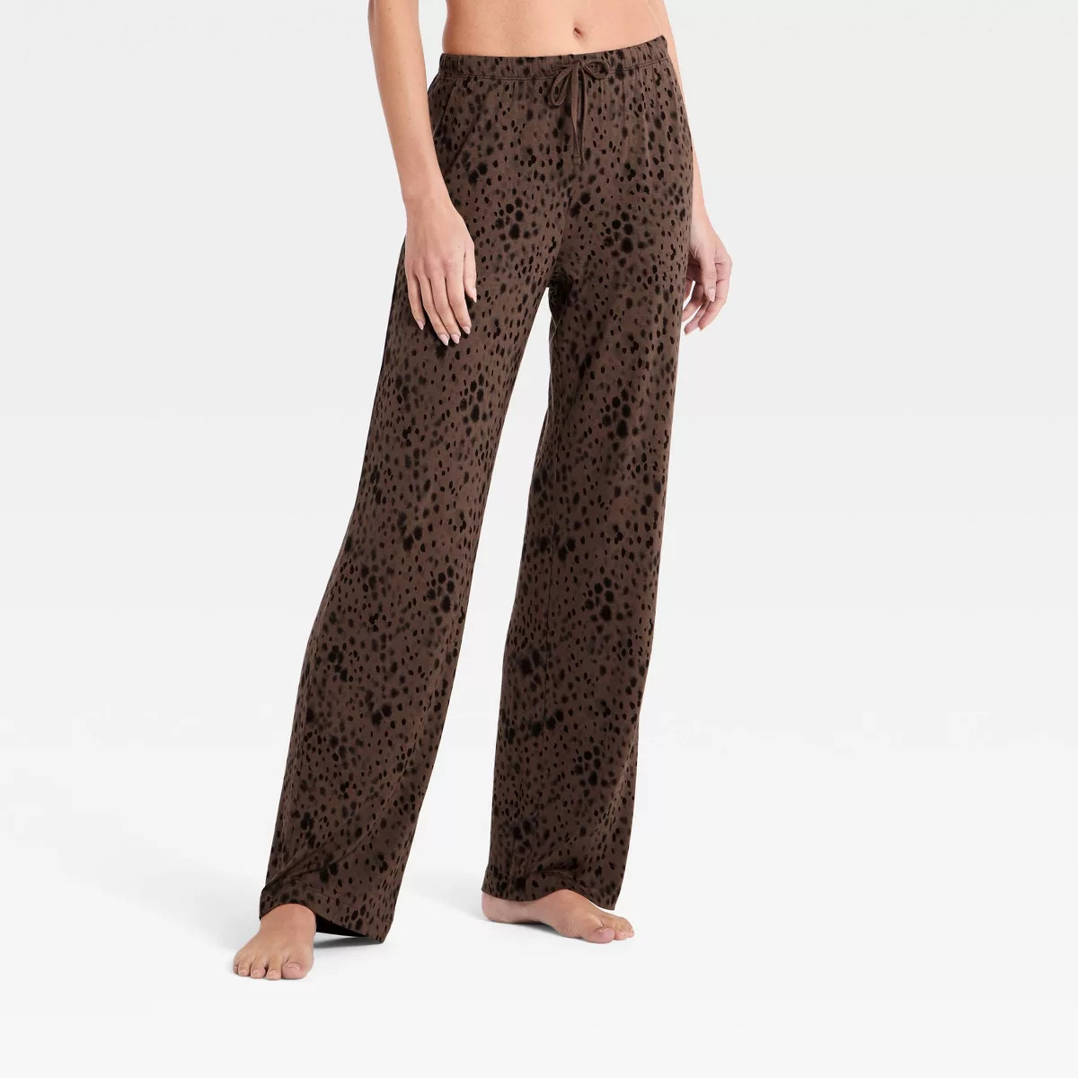 Women's Cloud Knit Pajama Pants - Auden™ Light Brown S Short | Target