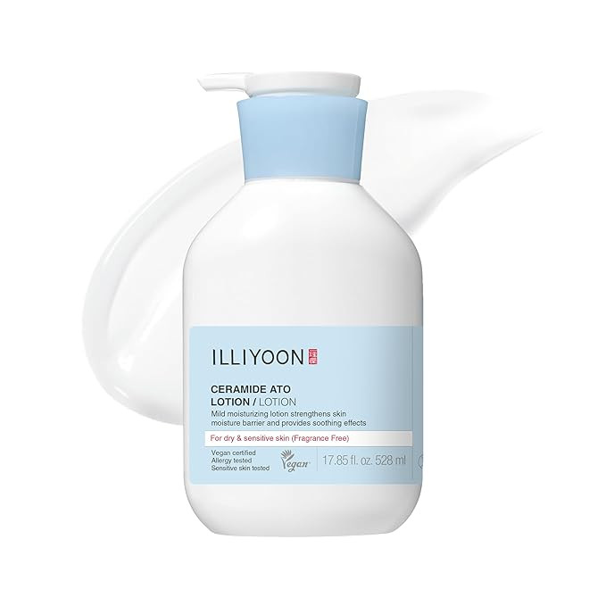 ILLIYOON Ceramide Ato Lotion 528ml(17.85oz) | Daily Moisturizing Lotion for All Skin Types | Deep... | Amazon (US)