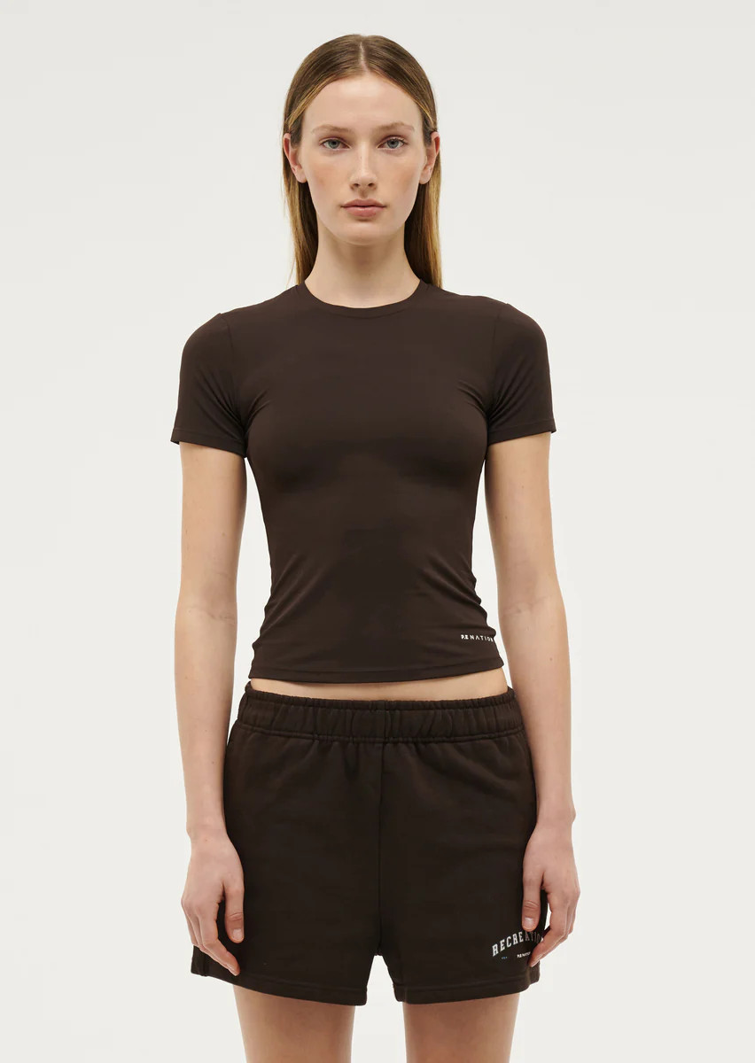 Foundation Short Sleeve Tee | Coffee | P.E Nation | P.E Nation AU