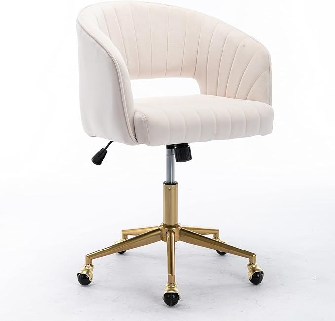 HomVent Home Office Desk Chair Swivel Desk Chair Adjustable Velvet Accent Chair with 360 Degree V... | Amazon (US)