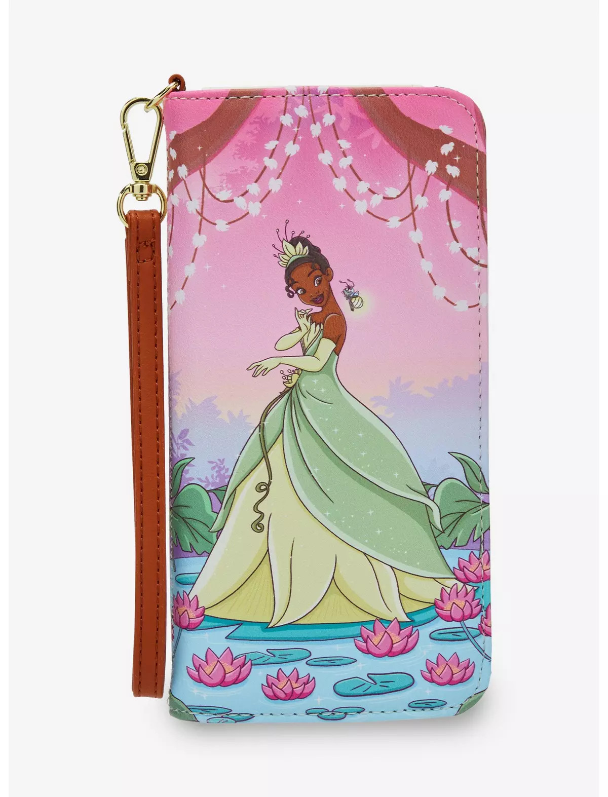 Loungefly Disney The Princess And The Frog Tiana Bayou Sunset Tech Wallet | Hot Topic
