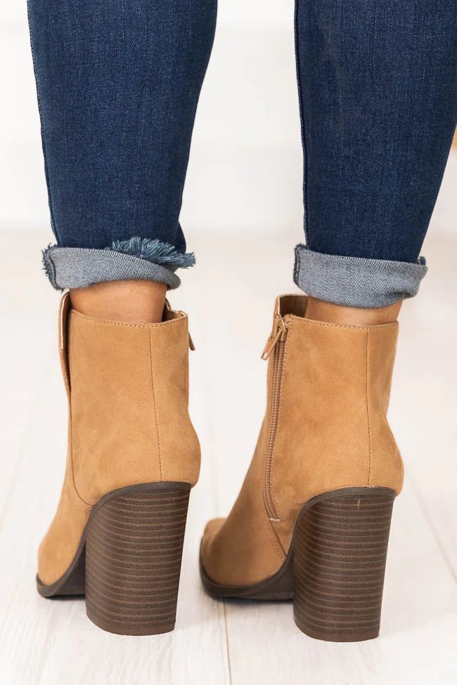 Cecily Brown Suede Booties | The Pink Lily Boutique