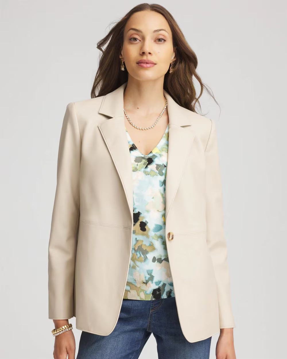 Faux Leather Blazer | Chico's