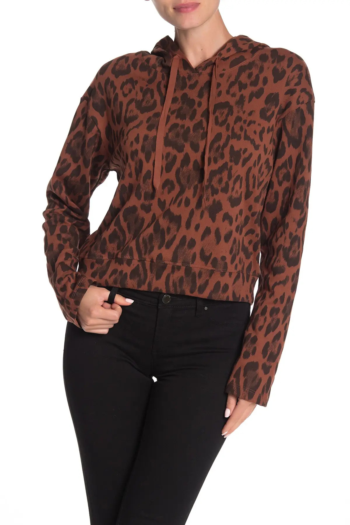 Socialite Leopard Print Hoodie at Nordstrom Rack | Nordstrom Rack