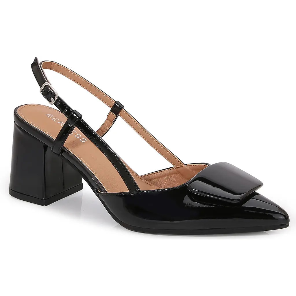 BERNESS Charlize Pointed Toe Slingback Pump in Black at Nordstrom Rack, Size 5.5 | Nordstrom Rack