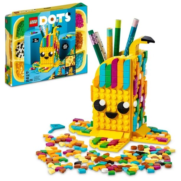 LEGO DOTS Cute Banana – Pen Holder 41948 DIY Craft Kit; Customizable Room Decor Piece That Kids... | Walmart (US)