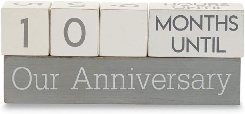 Mud Pie Wedding Countdown Block Set of 5 | Amazon (US)