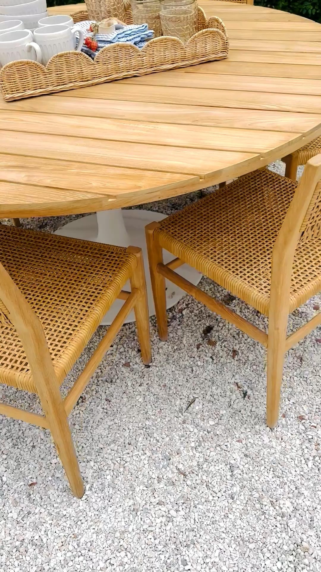 Coastal chic alfresco dining — a teak table paired with relaxed rattan textures creates an easy, elevated outdoor setting.

Final day — dining is up to 30% off at Serena & Lily. Linked here.


#LTKHome #LTKSaleAlert #LTKSeasonal