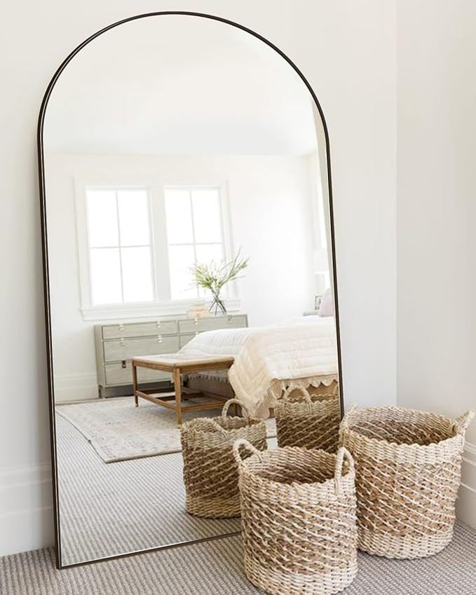 Antok Full Length Mirror, 81"x41" Floor Mirror with Stand, Hanging Mounted Mirrors for Bedroom, L... | Amazon (US)