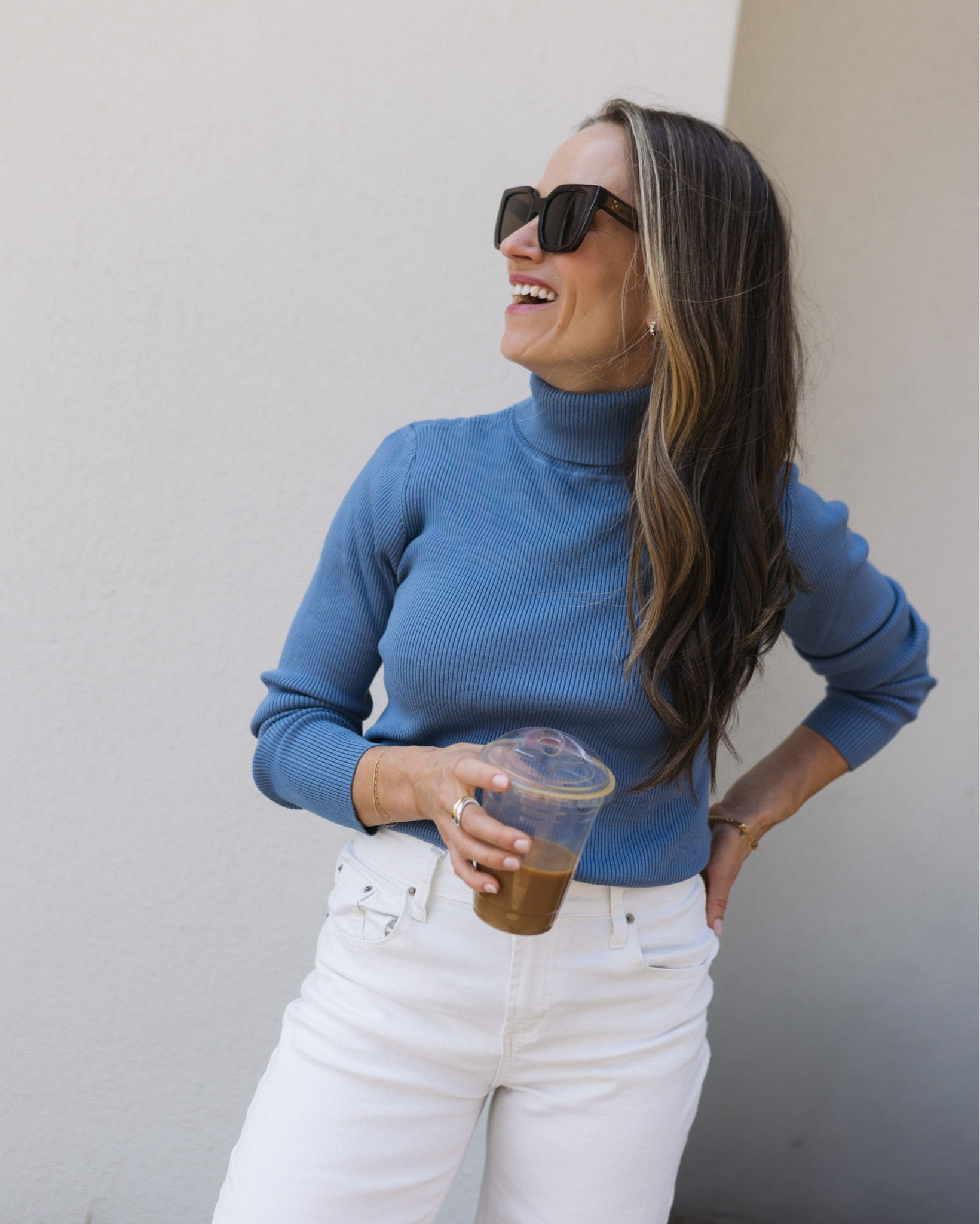 30 degrees one week, 80 the next. Spring really said choose your fighter. This turtleneck is my answer to both. The color feels so fresh and seasonal, and it transitions effortlessly, no matter what the weather decides to do that day. #ad

#LTKSeasonal #LTKootd #LTKOver40