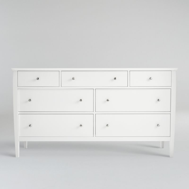 Mason White 7-Drawer Dresser + Reviews | Crate and Barrel | Crate & Barrel