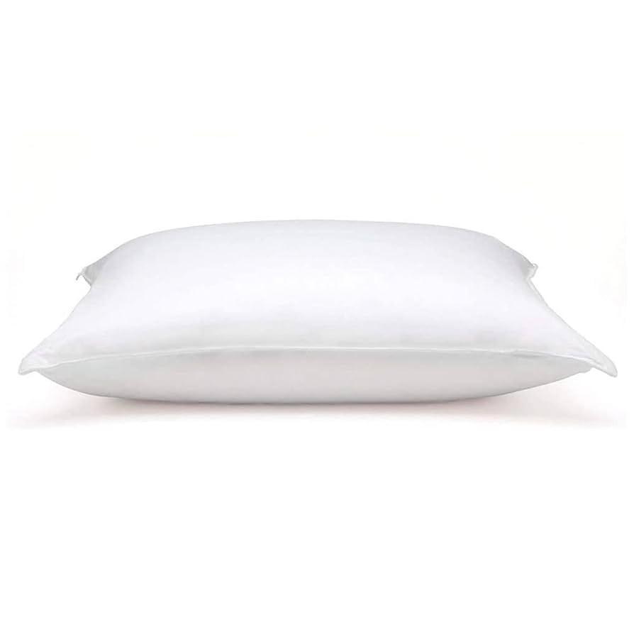 DOWNLITE Flat & Soft Down Pillow – Hypoallergenic Premium Down (Not Feathers) – Standard Size... | Amazon (US)