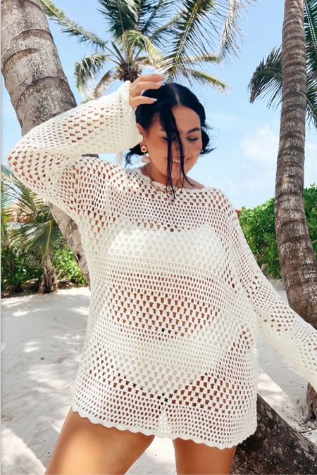 This crochet cover up is so cute!

Swim cover up, beach cover up, swimsuit cover up, crochet beach cover up, plus size swim cover up, plus size beach cover up

#LTKU #LTKswim #LTKcurves