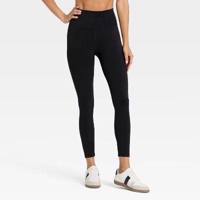 Women's Dynamic Flex High-Rise 7/8 Leggings - All In Motion™ Black M | Target