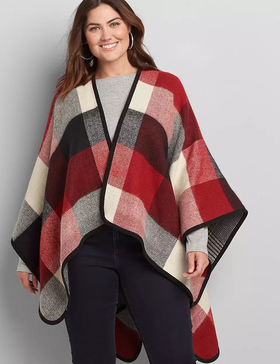 Reversible Poncho Overpiece | Lane Bryant (US)