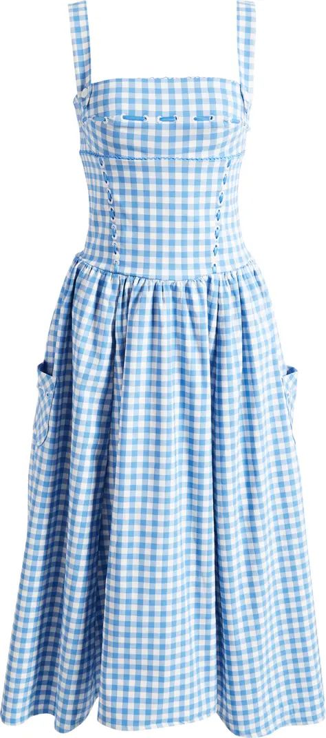 Vivien Gingham Midi Sundress | Nordstrom