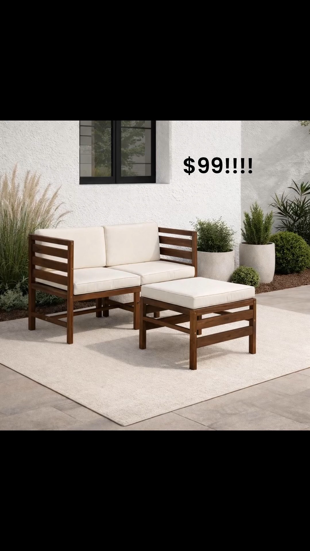 @walmart has this gorgeous outdoor set on major sale right now! Only $99!! Was $300!! #walmartpartner #walmart

#LTKSeasonal #LTKSaleAlert #LTKHome