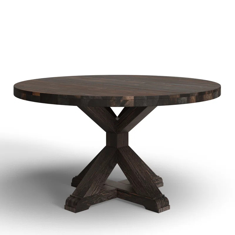 Bianca Round Solid Wood Dining Table | Wayfair North America