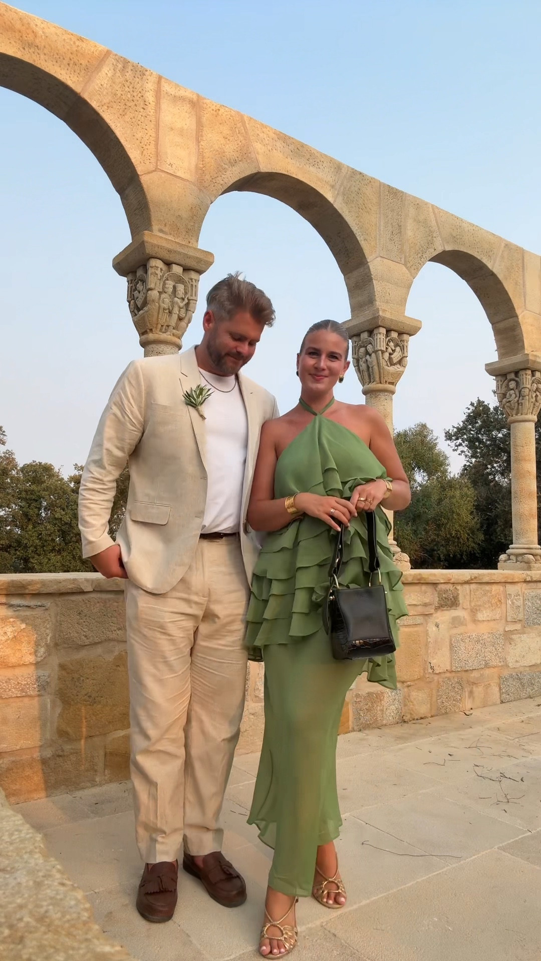 This dress was the perfect choice for an early-fall wedding being 4 1/2 months pregnant!! You obviously don’t need to be pregnant to wear this dress, but if you are feeling insecure about your midsection, I love how stylishly loose this is (and since the lower level is sheer, it’s so chic!!) — I ordered my normal clothing size (US 8), and would have tried the 6 if it had been in stock at the time because I felt the area around my chest ran big! Be open to potentially sizing down, but the 8 still worked great. We loved neck suit because it came in an “athletic” build option, so he was comfy! I’m 5’9 and he’s 6’3! 

#LTKBump #LTKWedding #LTKMens