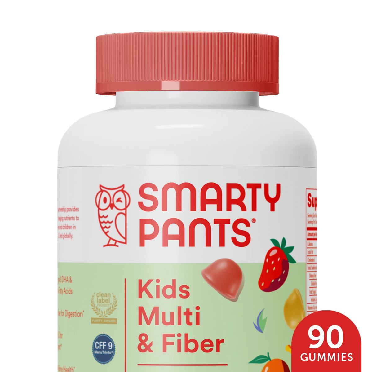 SmartyPants Kids Multi + Fiber & Omega 3 Fish Oil Gummy Vitamins with D3, C & B12 - 90 ct | Target