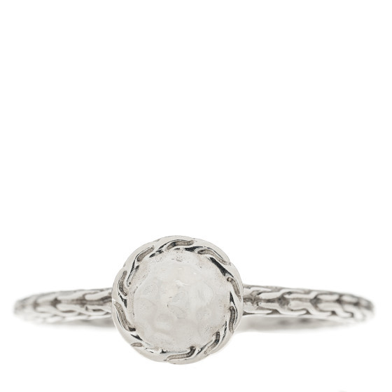 Sterling Silver Dot Hammered Ring 56 7.5 | FASHIONPHILE (US)