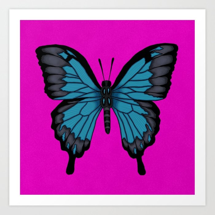 Ulysses Butterfly Art Print | Society6