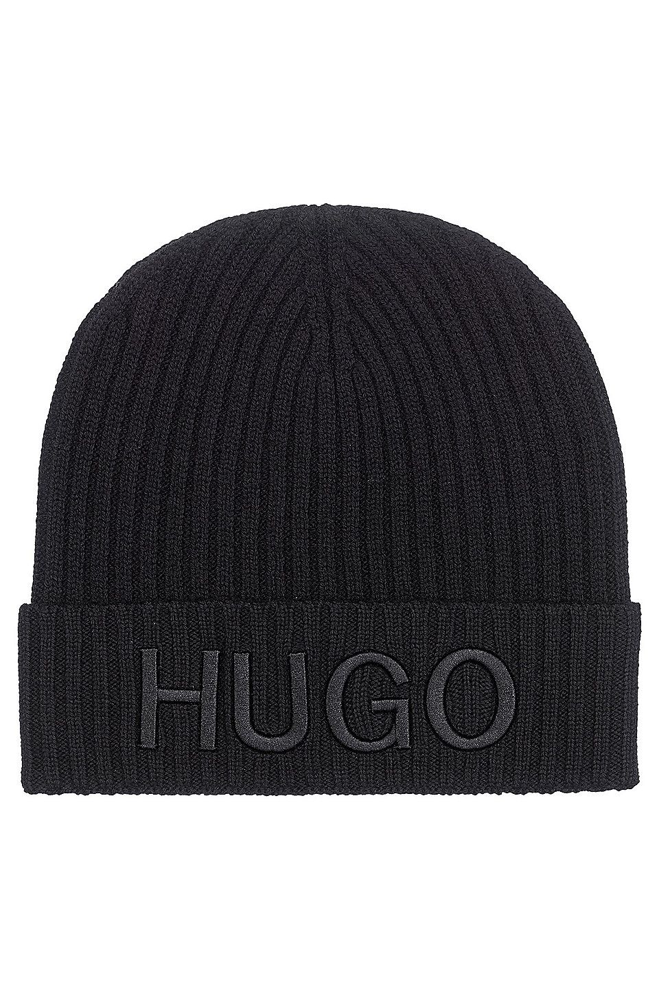 HUGO - Unisex-Wollmütze mit Logo-Stickerei | Hugo Boss (UK)