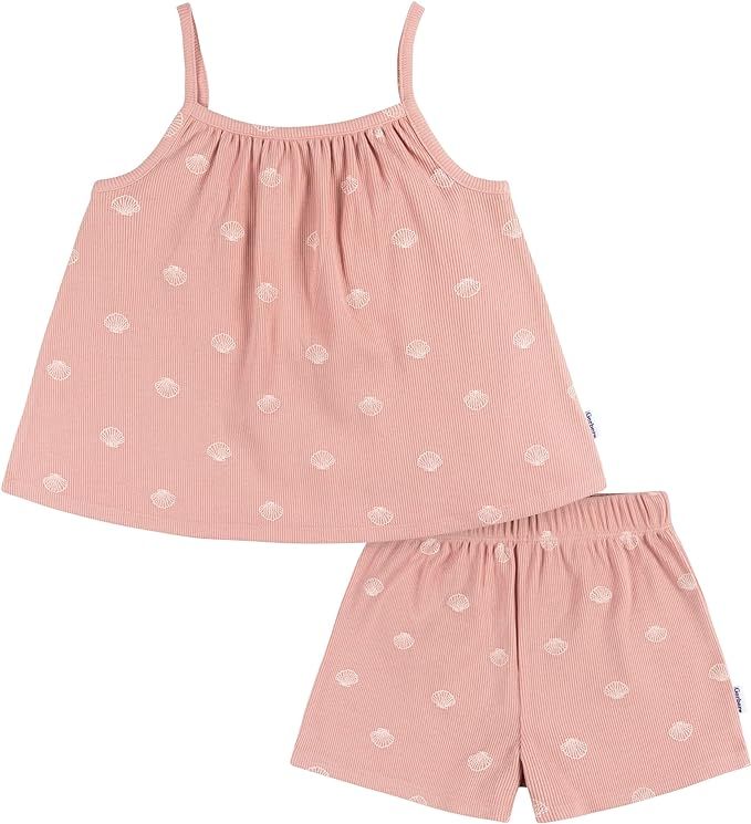 Gerber baby-girls Toddler Sleeveless Tank Top and Shorts Set2-Piece Tank and Short Set | Amazon (US)