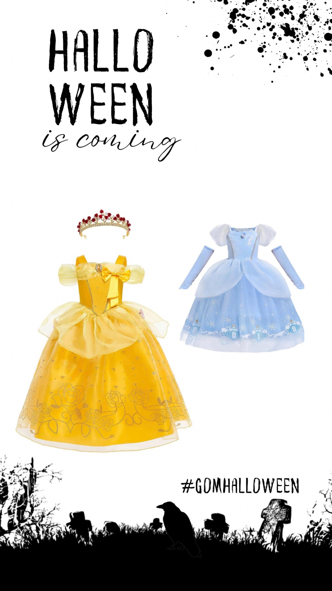 Girls Halloween princess dresses. #halloween #halloweencostumes #princessbelle #cinderella #princesscinderella

#LTKSeasonal #LTKkids #LTKfamily