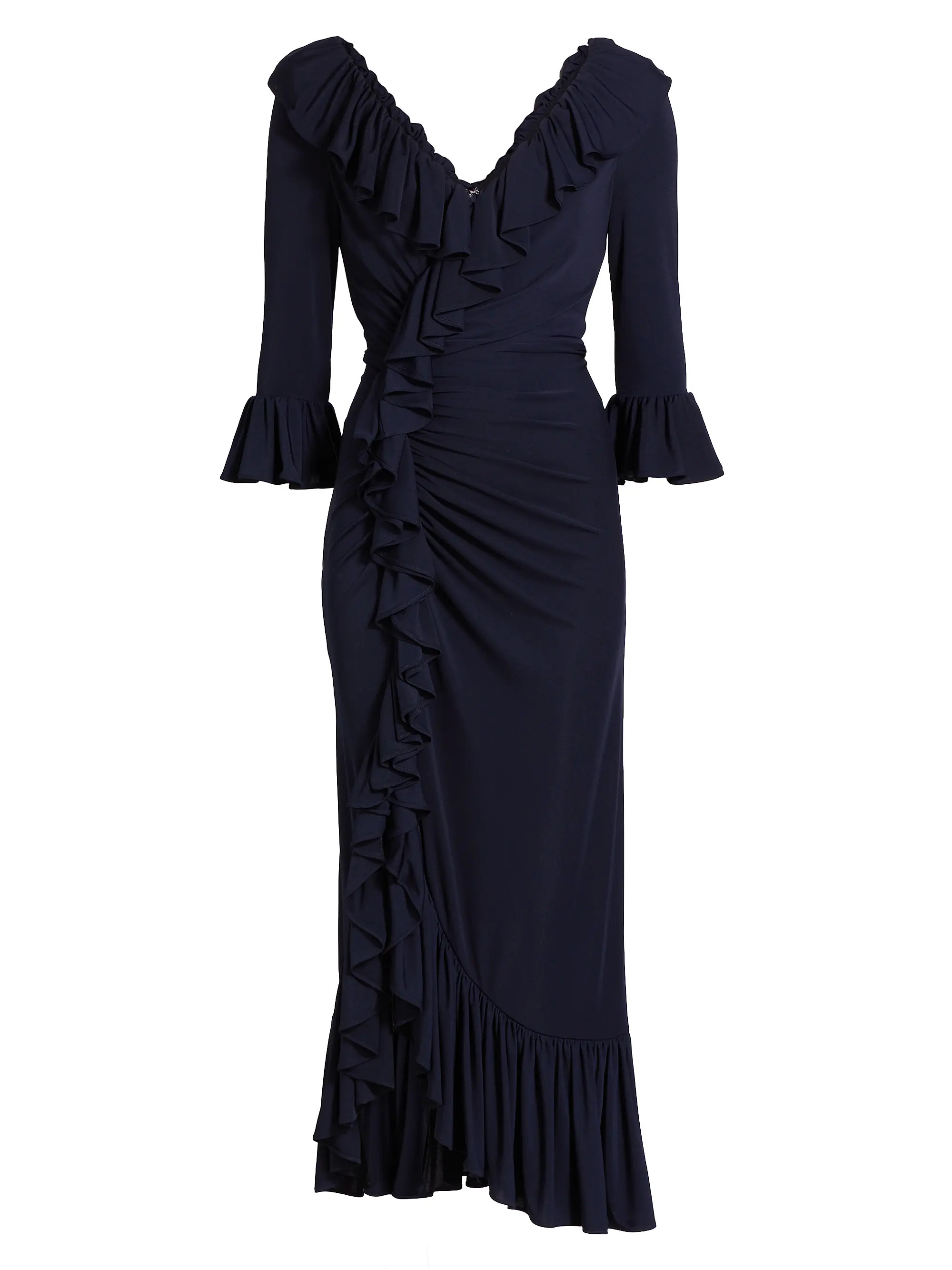 Stacy Ruffled V-Neck Maxi Dress | Saks Fifth Avenue