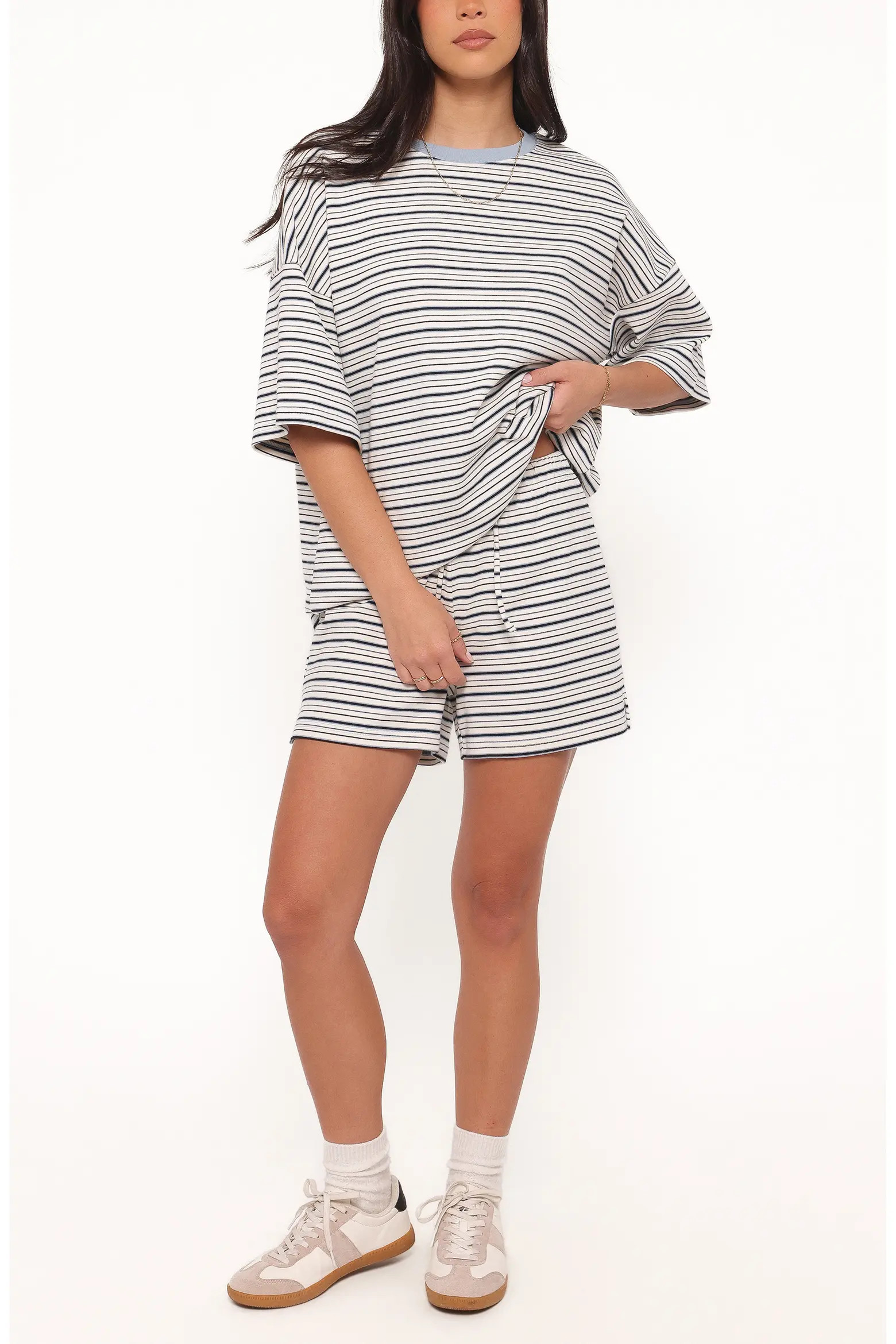 Hellen Stripe Knit T-Shirt & Shorts Set (Women) | Nordstrom | Nordstrom