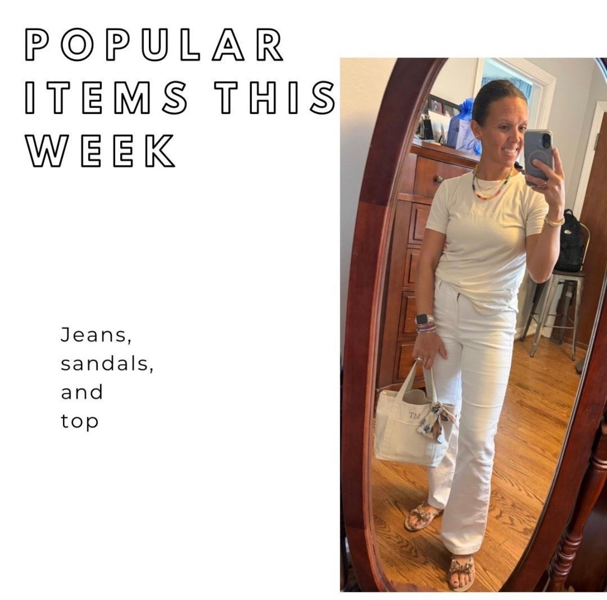 Dinner with the girls. I love the color of this shirt and it’s $10!! My jeans are on sale in other washes, too. 


#jockey #favetee #designerdupe #bowsandals #lookalike #flarejeans #teacheroutfit #falloutfit #boattote #minitote #necklacestack #beadednecklace #knotearrings #amazon @Quince    @Etsy

#LTKU #LTKOver40 #LTKSaleAlert