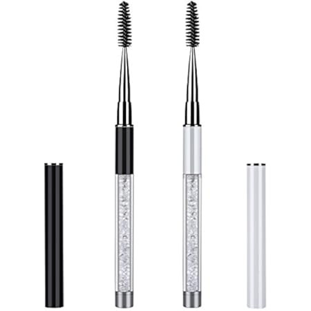 JOSALINAS 2PCS Mascara Brushes Eyebrow Eyelash Brushes Mascara Wands Applicators Eye Brushes Portabl | Amazon (US)