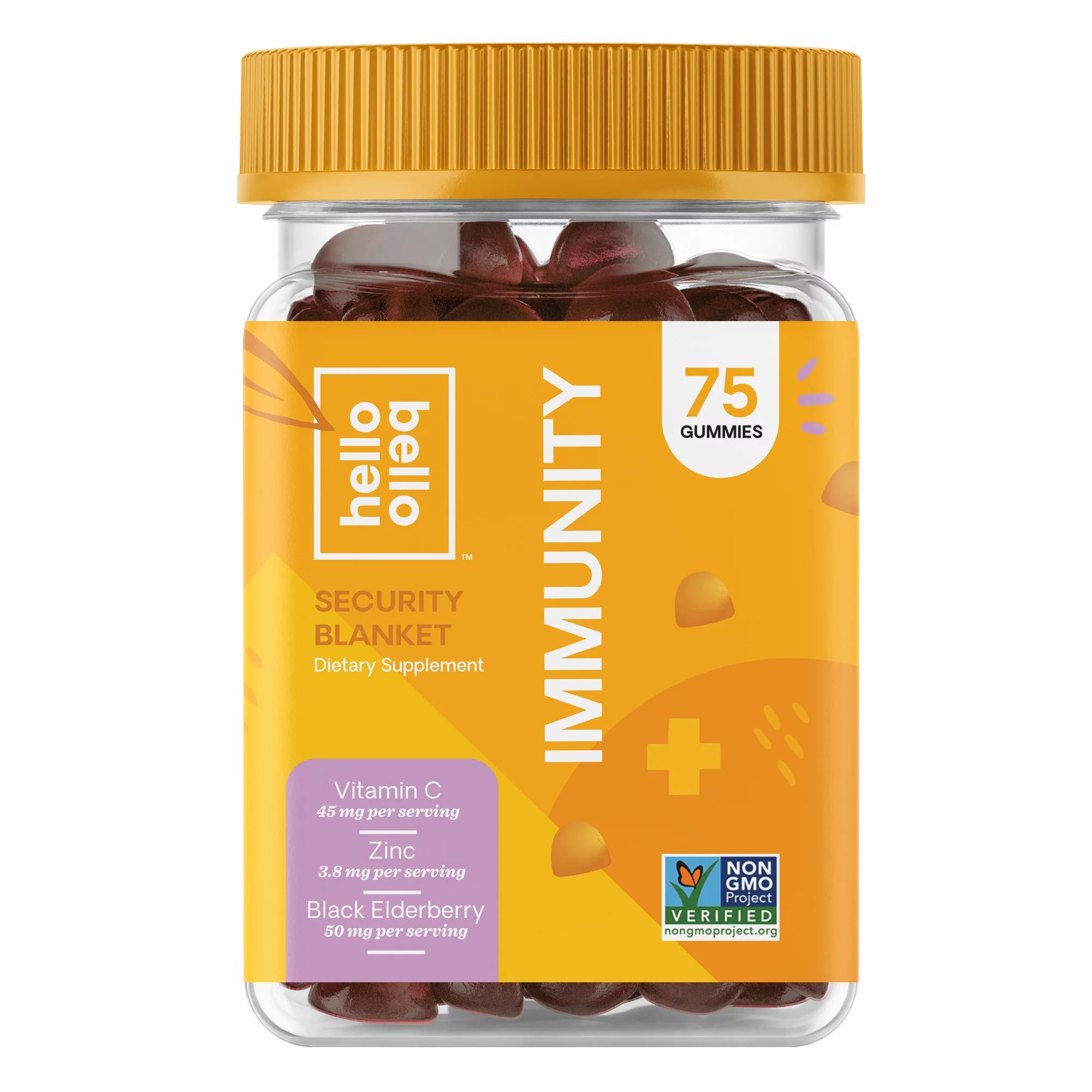 Hello Bello Elderberry Immunity Gummy Vitamin, 75ct - Walmart.com | Walmart (US)