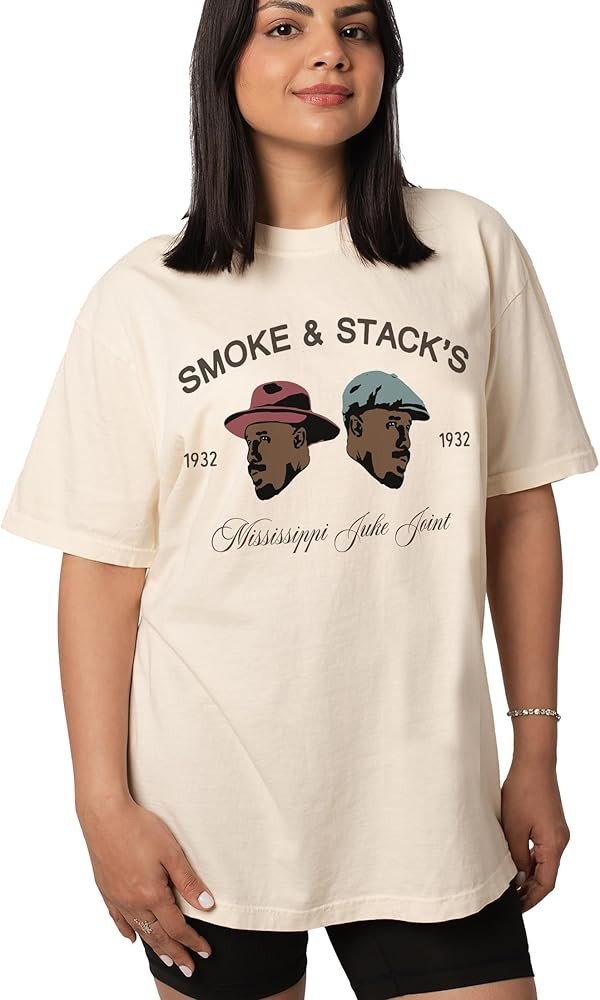 Smoke & Stack Juke Joint Tee, Unisex Horror Movie T-Shirt | Amazon (US)