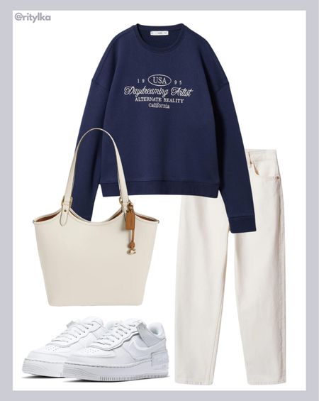 Casual outfits

Abercrombie navy sweatshirt 
Mango white jeans outfit 
White sneakers outfit 
White tote bag 

#winteroutfit #winteroutfitswomen #spring2023 #springoutfits #spring2023fashion #springbreak2023 #abercrombie #abercrombiesweatshirt

#LTKshoecrush #LTKSeasonal #LTKunder50