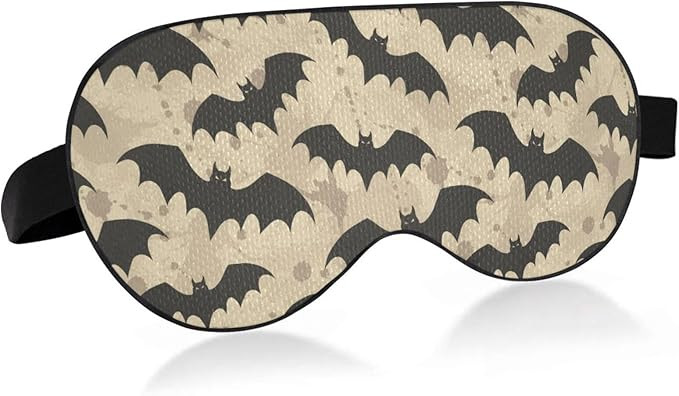 Halloween Sleeping Mask Bats Sleep Mask Light Blocking Eye Mask for Sleeping with Adjustable Stra... | Amazon (US)