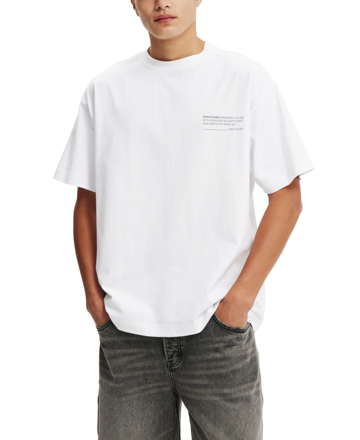 Cotton On Men's Box Fit Easy T-Shirt - White | Macy's