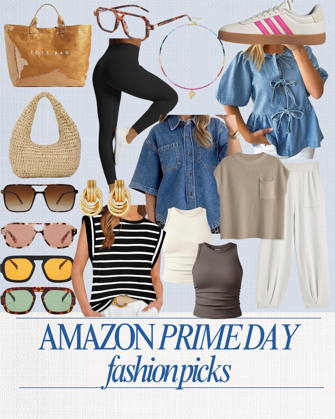Amazon Prime Day Fashion Picks 👗✨
Comfy mom staples, cute summer finds, and a few things I wish I bought sooner 🙃
Linked my go to Amazon looks for errands, playdates, and those “I need to look put together but only have 4 minutes” kinda days.

🛍️ Tap for outfit inspo, sunnies, and budget-friendly staples I swear by!

#AmazonFashion #PrimeDayFinds #LTKSummerStyle #LTKUnder50


Amazon. Prime Day. Sunglasses. Accessories, Earrings, Gold Jewelry. Sweaters. Summer Style. Fall Fashion. Trending. Best Sellers. Viral. Affordable Style. 

#LTKMidsize #LTKSaleAlert #LTKStyleTip