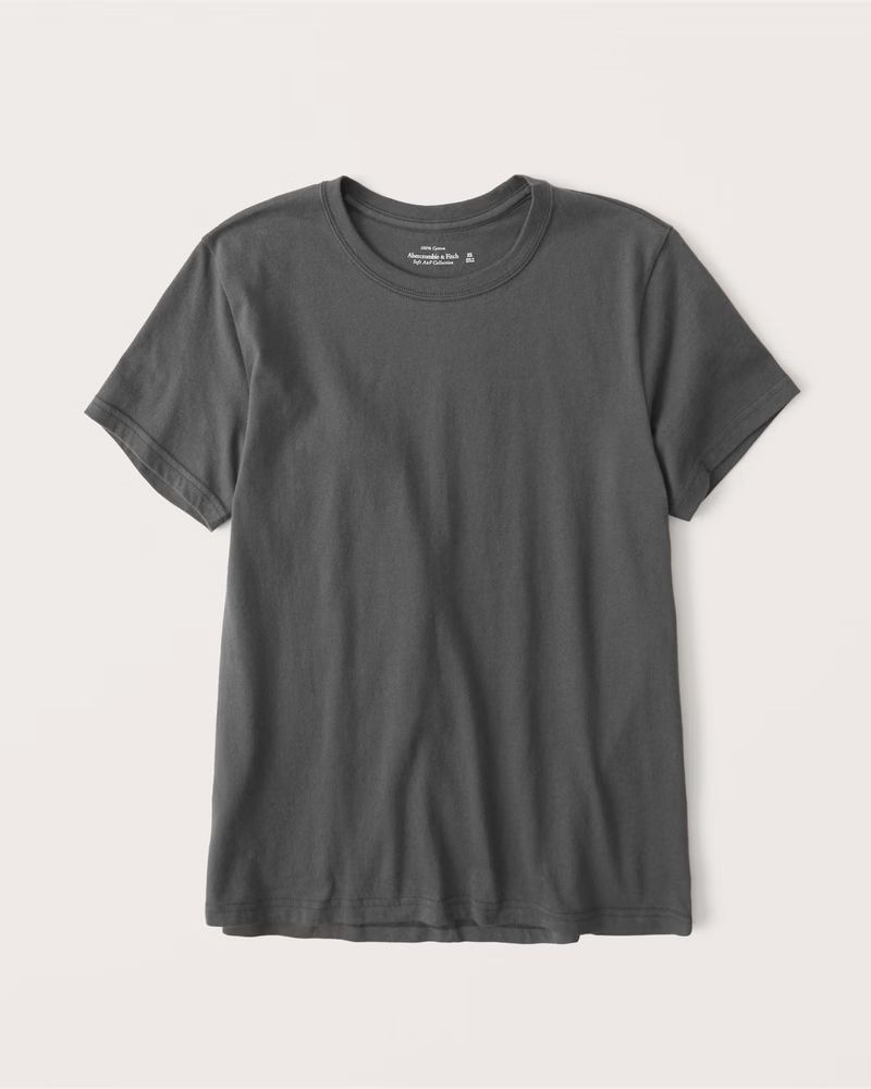 Women's Short-Sleeve Relaxed Tee | Women's Fall Outfitting | Abercrombie.com | Abercrombie & Fitch (US)